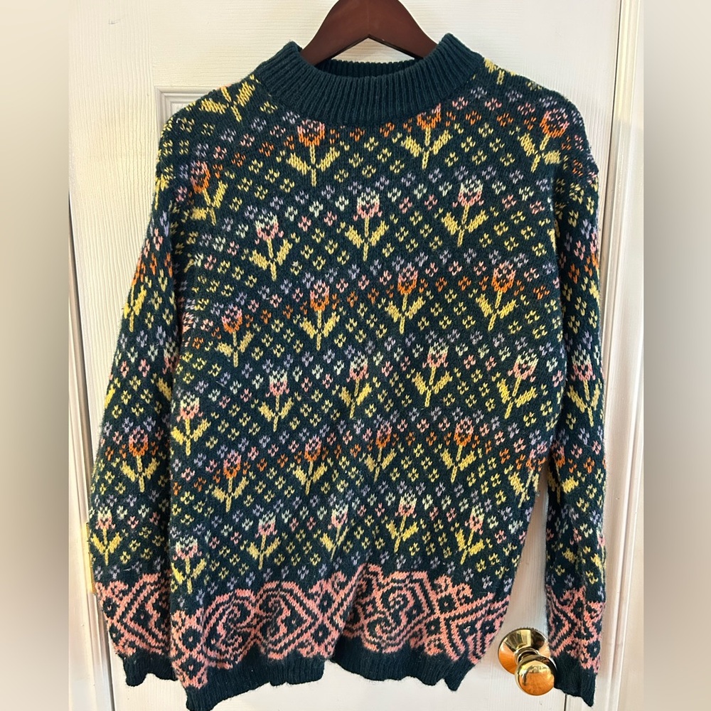 Vintage United Colors Of Benetton Multicolor Knit Sweater